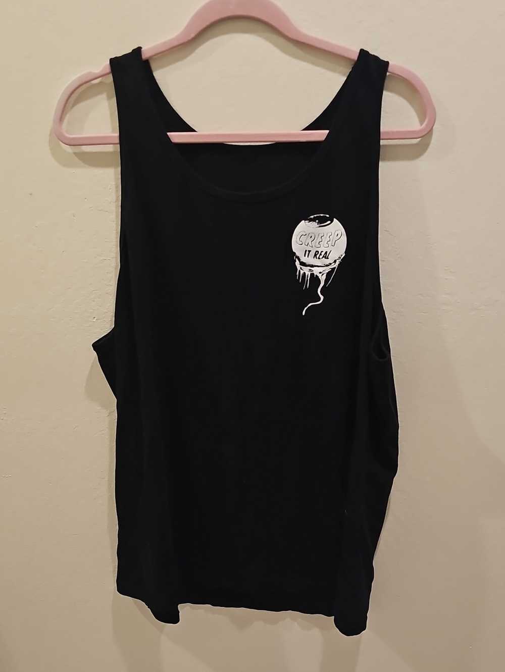 Black Graphic Tank Top - Creep It Real